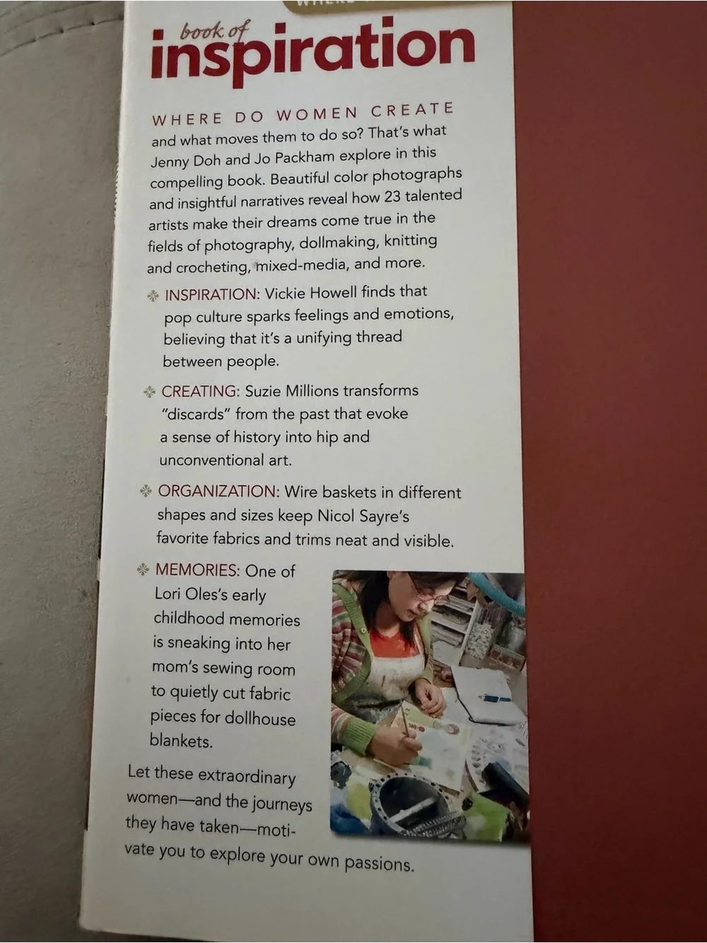 Book of Inspiration/where women create
